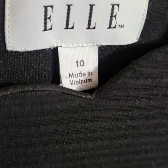 🌿Elle Women's Size 10 Black Dress Scalloped Neckline-Beautiful! - Picture 5 of 13